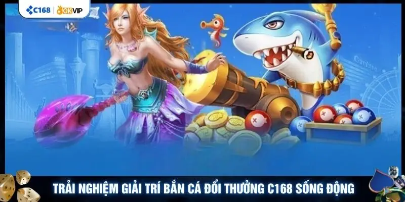 Trải nghiệm giải trí bắn cá đổi thưởng C168 sống động